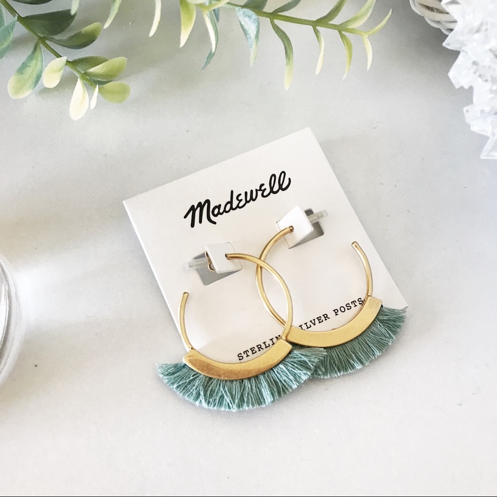 Madewell Fringe Hoop Earrings